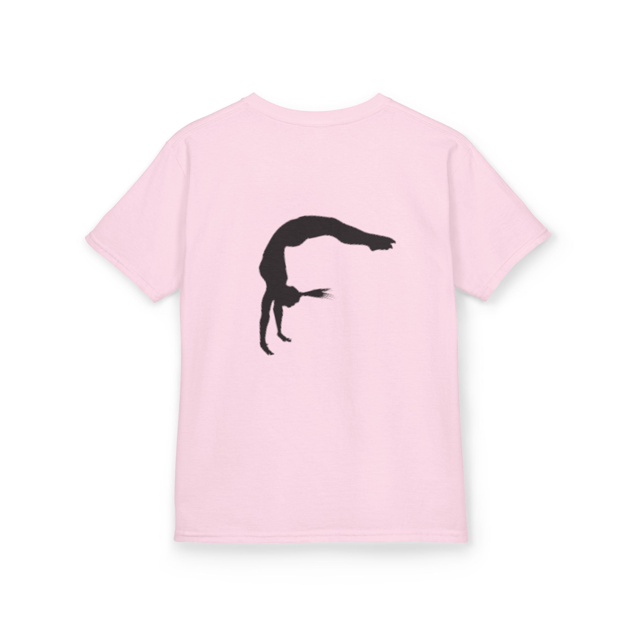 Kids Tee - FEARLESS Gymnastics Shirt with Back Silhouette