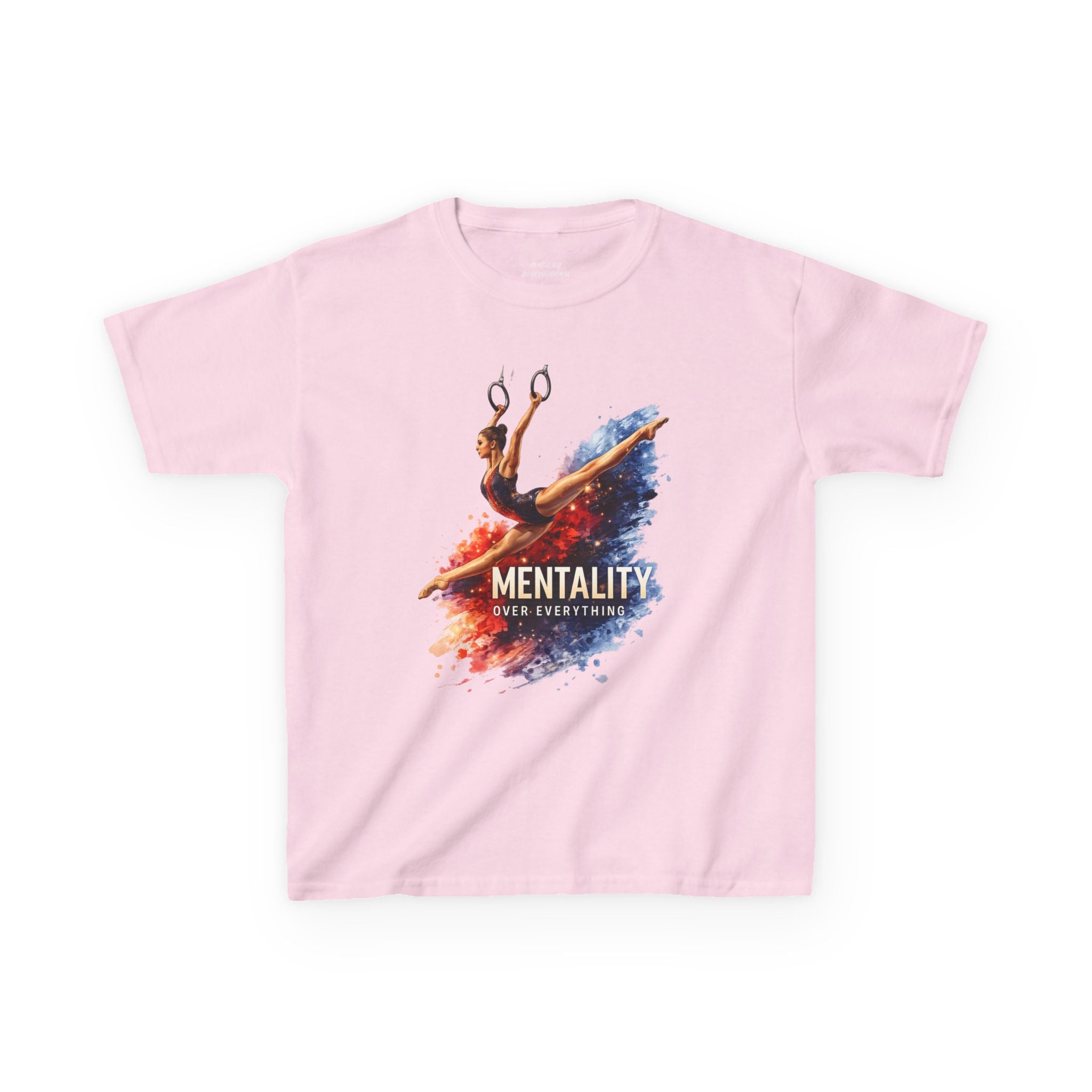 Kids Gymnastics T‑Shirt — 'Mentality: Gymnastics' Colorful Athlete Design
