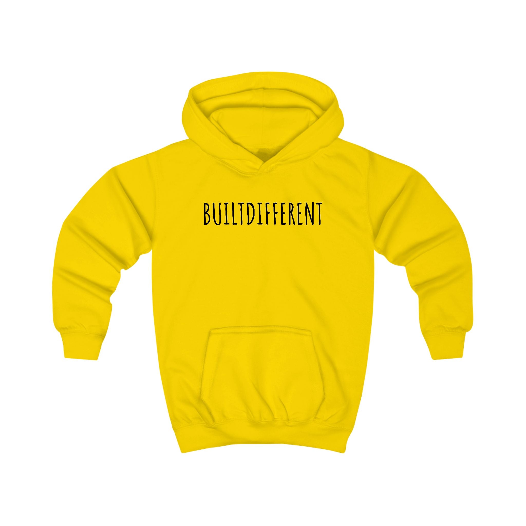BuiltDifferent Kids Hoodie — Gymnast Silhouette Kids Sweatshirt