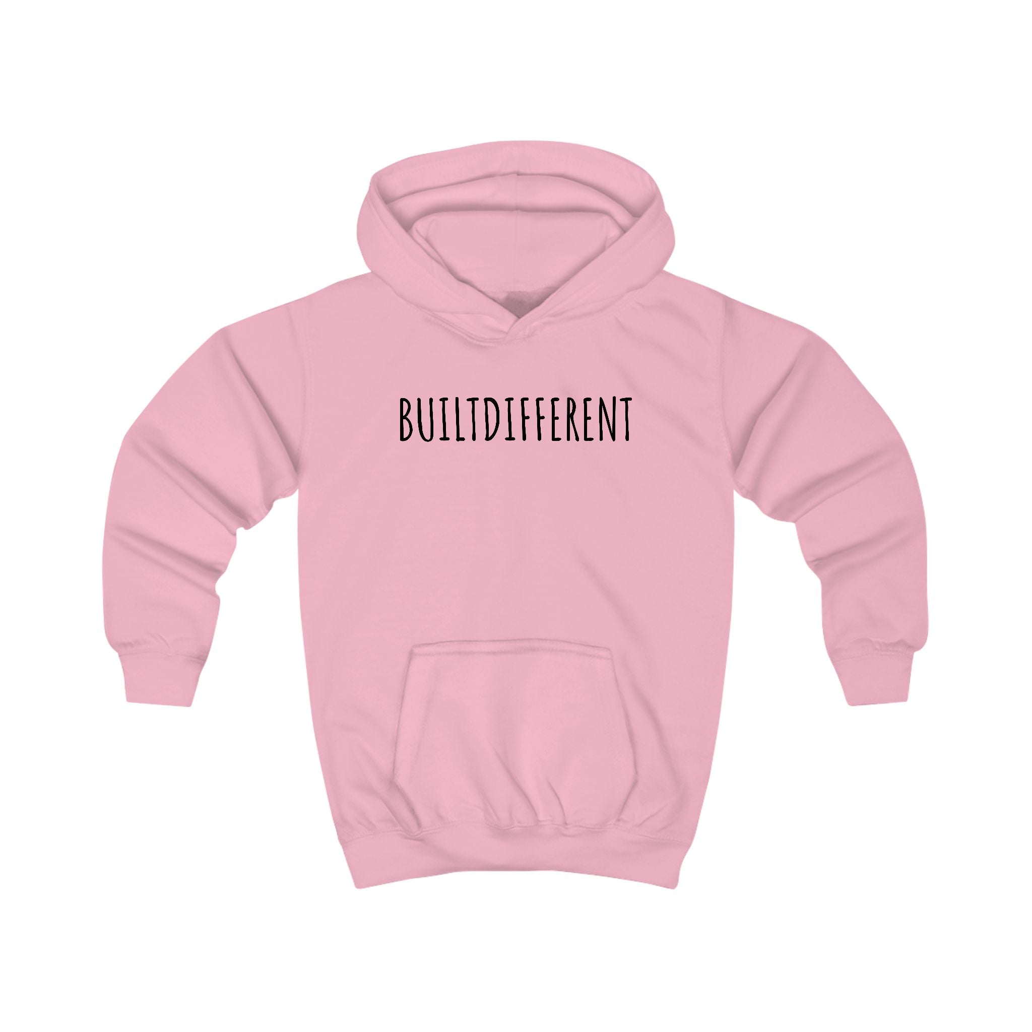 BuiltDifferent Kids Hoodie — Gymnast Silhouette Kids Sweatshirt