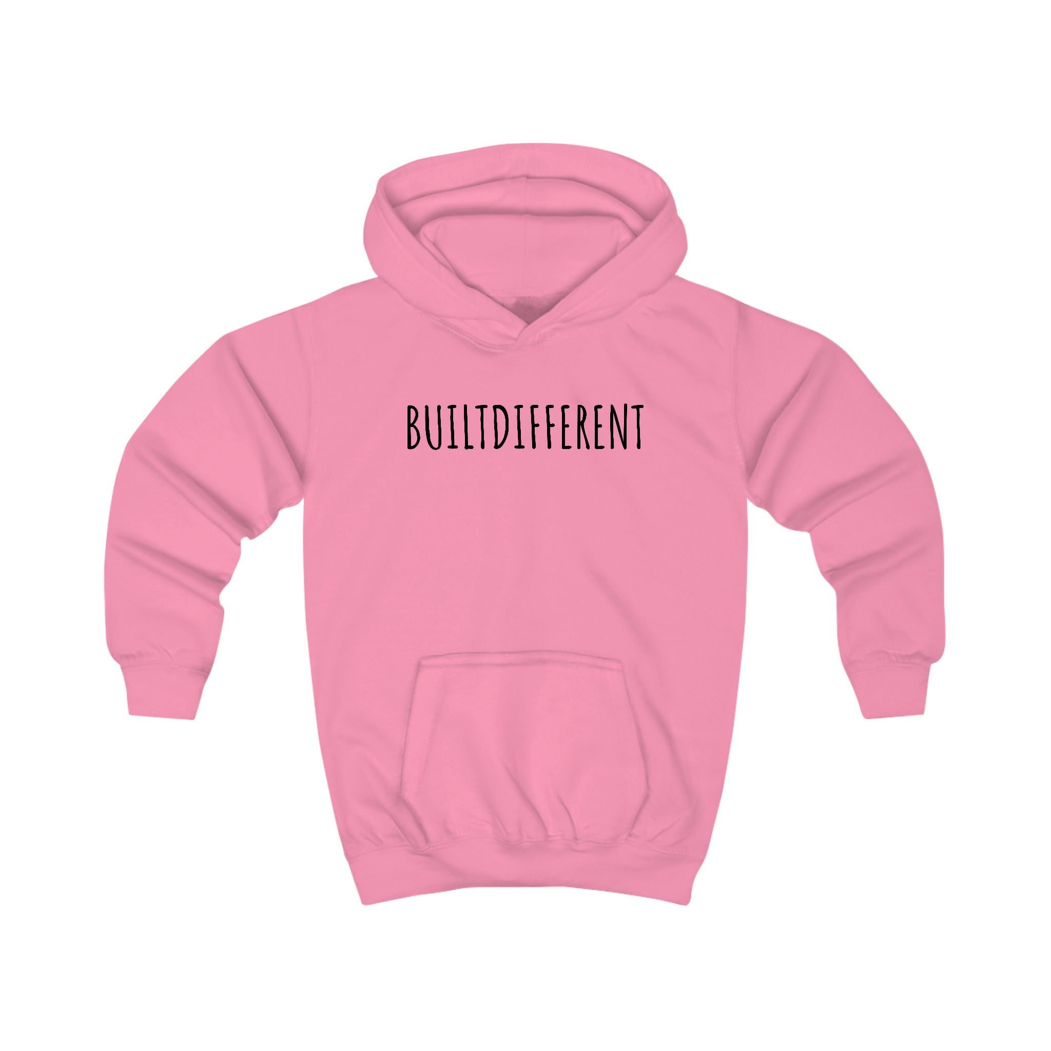 BuiltDifferent Kids Hoodie — Gymnast Silhouette Kids Sweatshirt