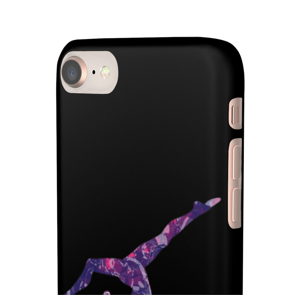 Gymnast Phone Case — Purple Galaxy Gymnastics Snap Case