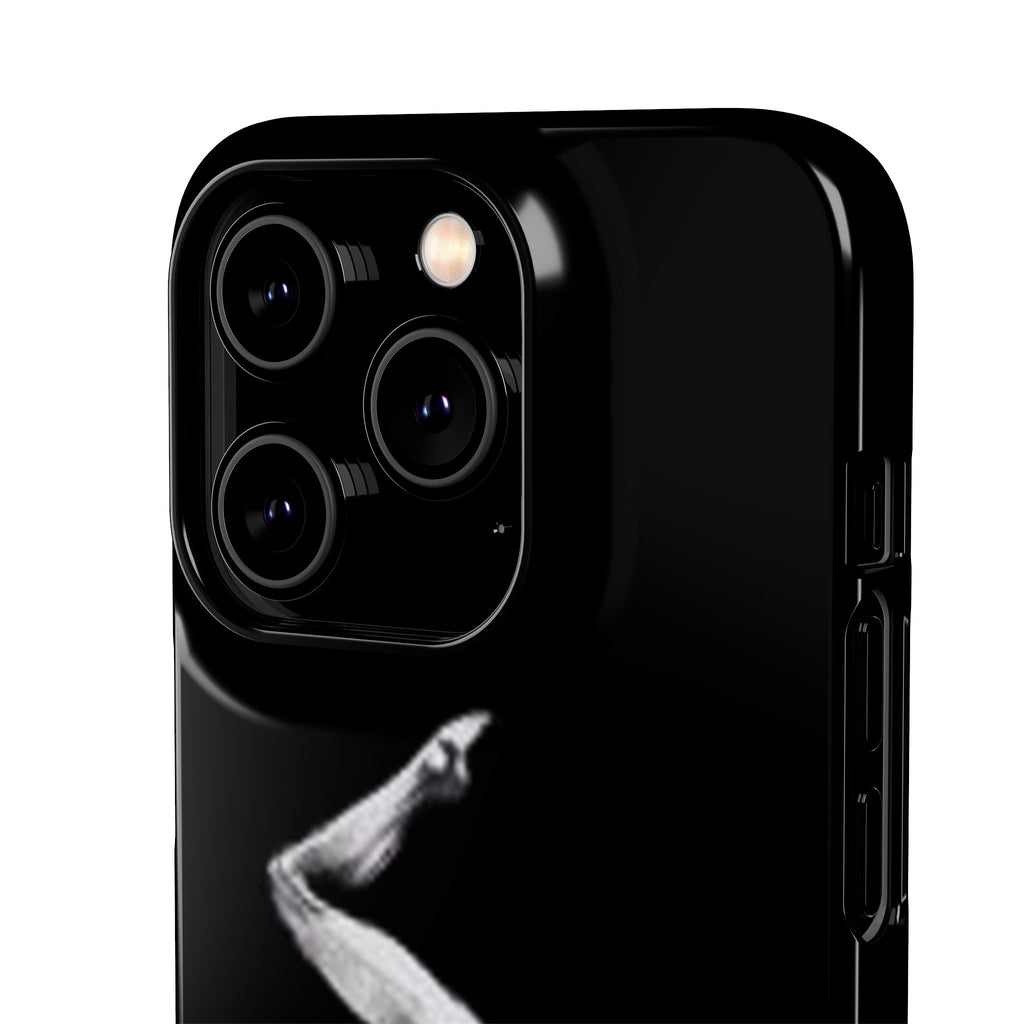 Gymnastics Phone Case — Black Chalk-Style Handstand Design