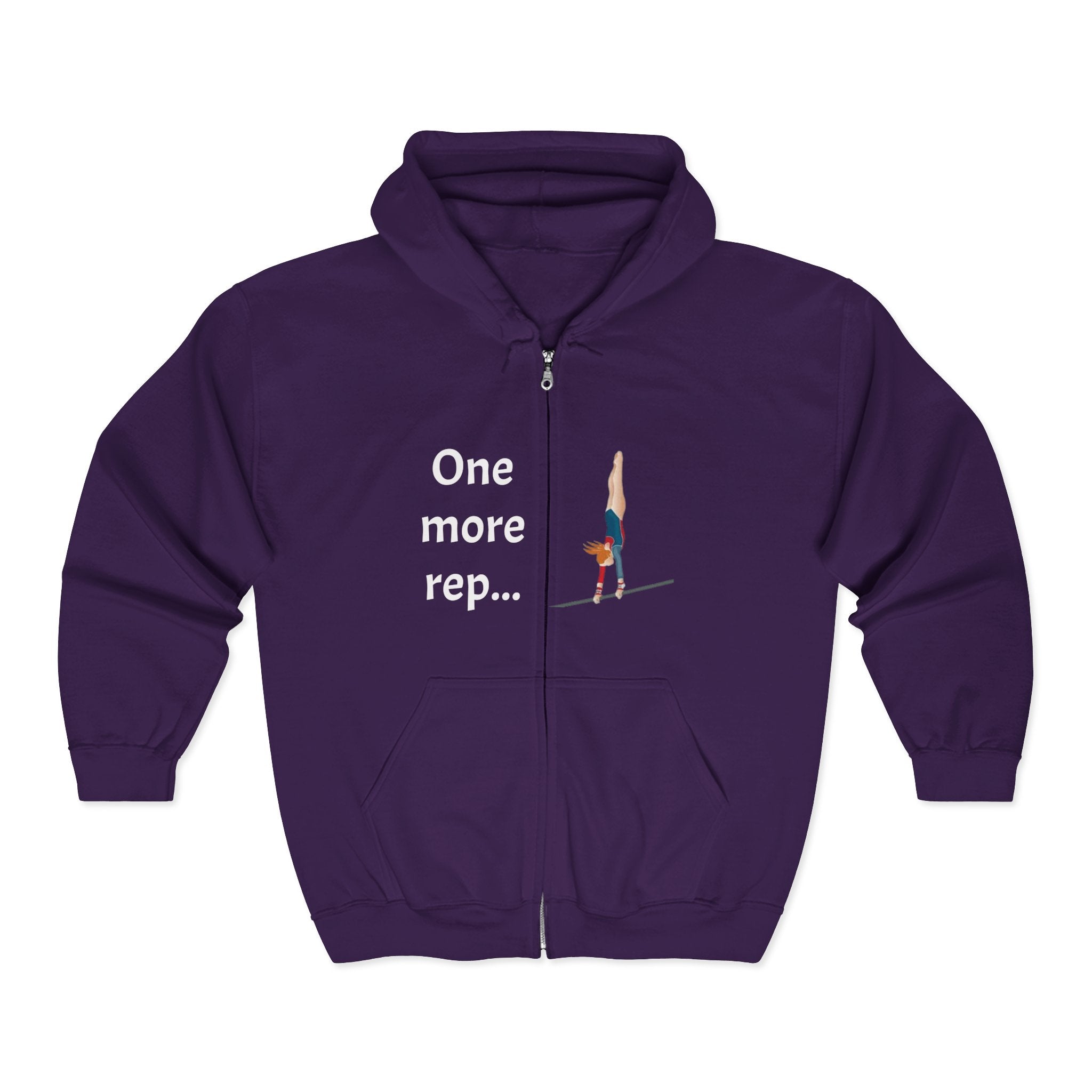 Gym Motivational Zip-Up Hoodie (Adults)