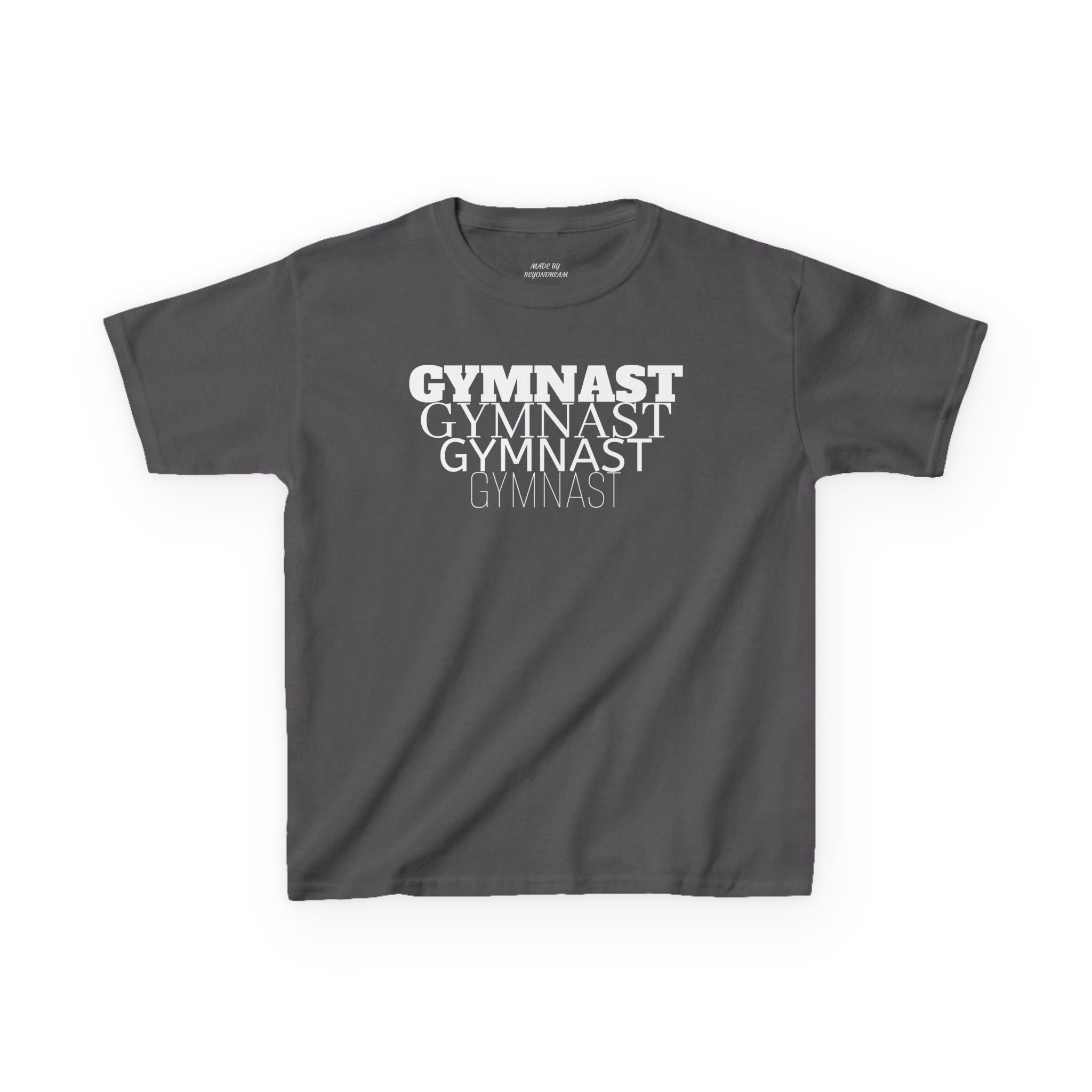 Kids Gymnast Repeat Logo Tee - Youth Gymnastics Shirt