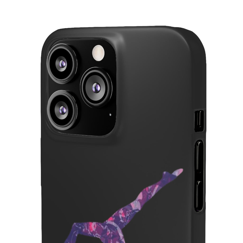Gymnast Phone Case — Purple Galaxy Gymnastics Snap Case