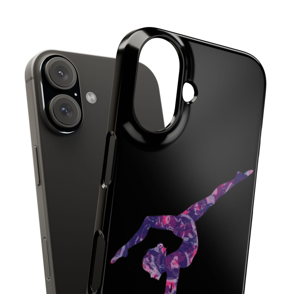Gymnast Phone Case — Purple Galaxy Gymnastics Snap Case