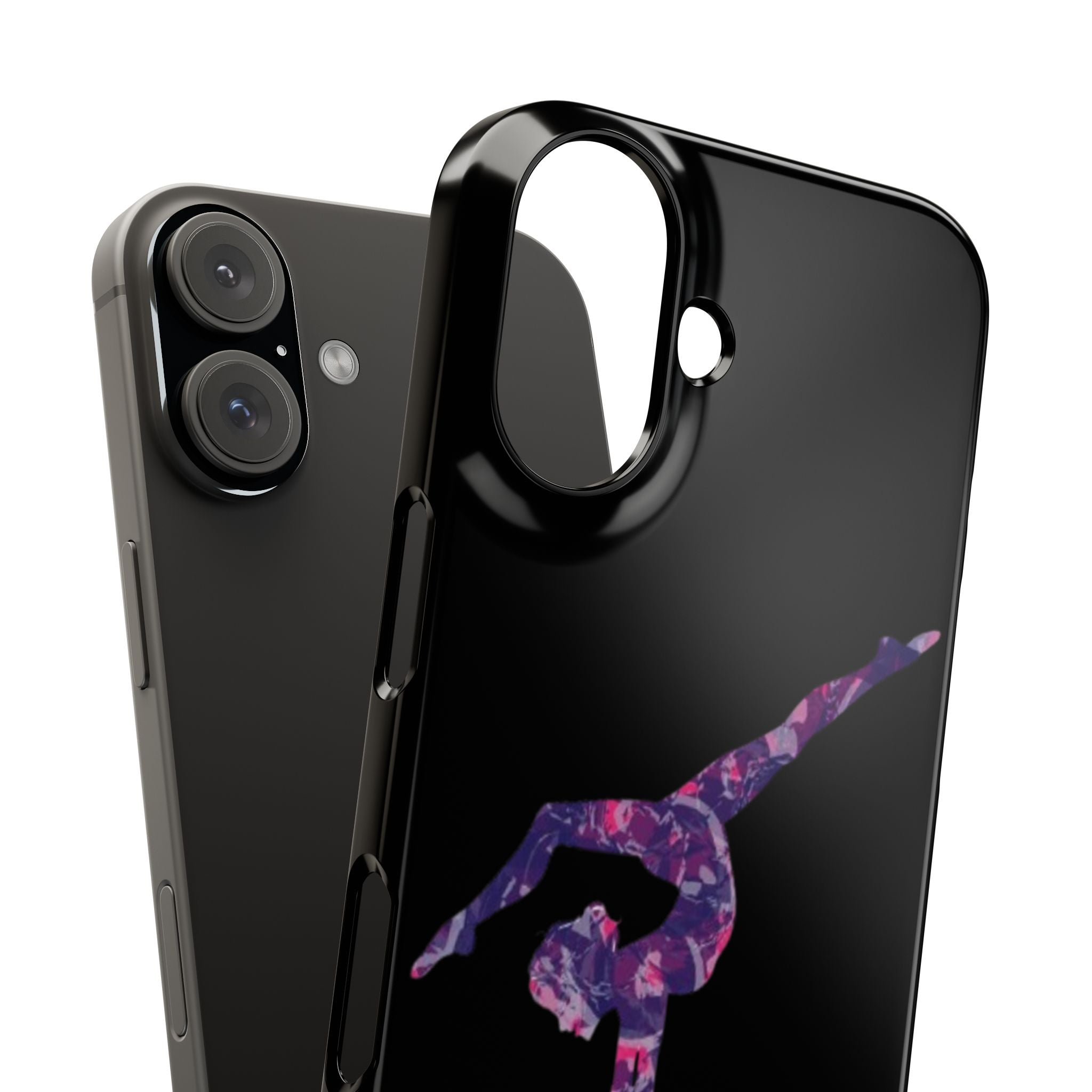 Gymnast Phone Case — Purple Galaxy Gymnastics Snap Case