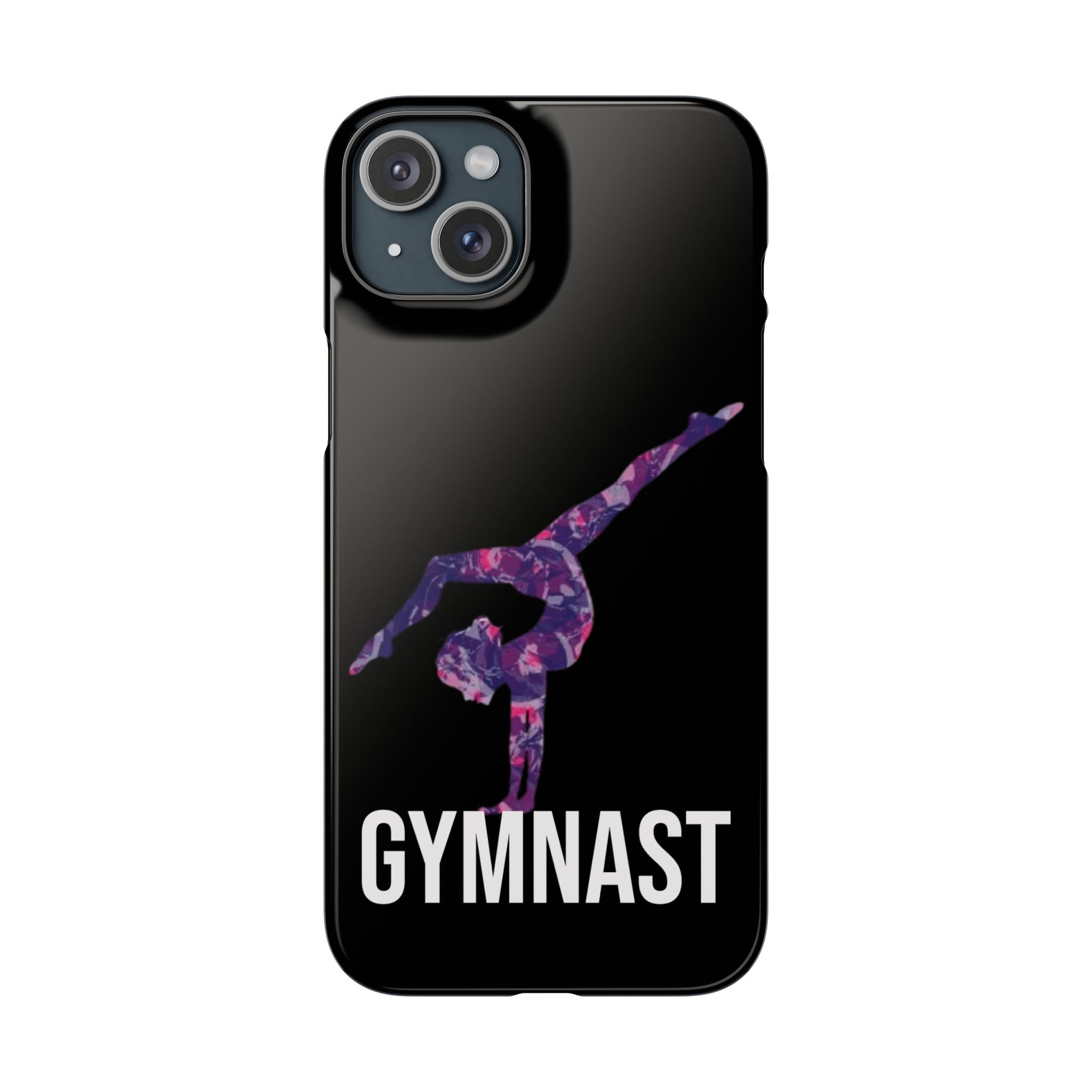 Gymnast Phone Case — Purple Galaxy Gymnastics Snap Case