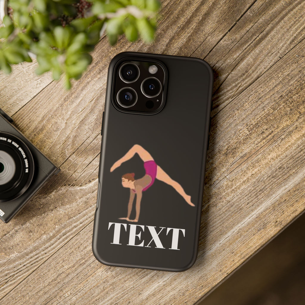 Gymnast Phone Case — Personalized TEXT Design