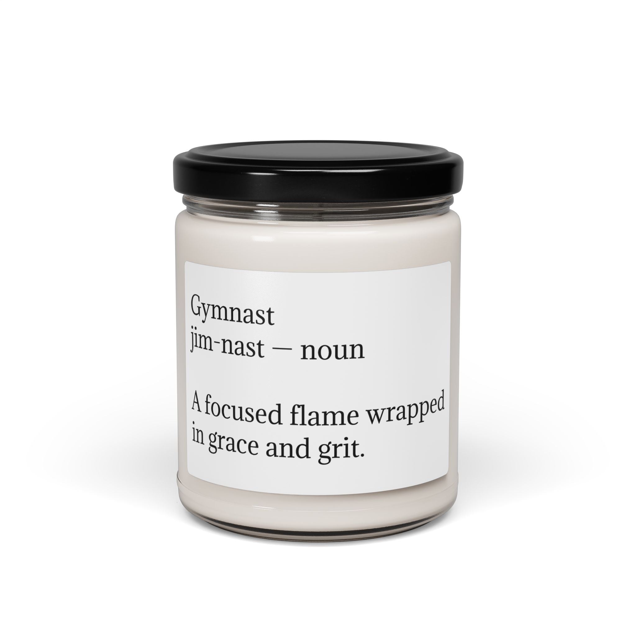 Gymnast Definition Scented Soy Candle — 9oz Inspirational Gift for Gymnasts