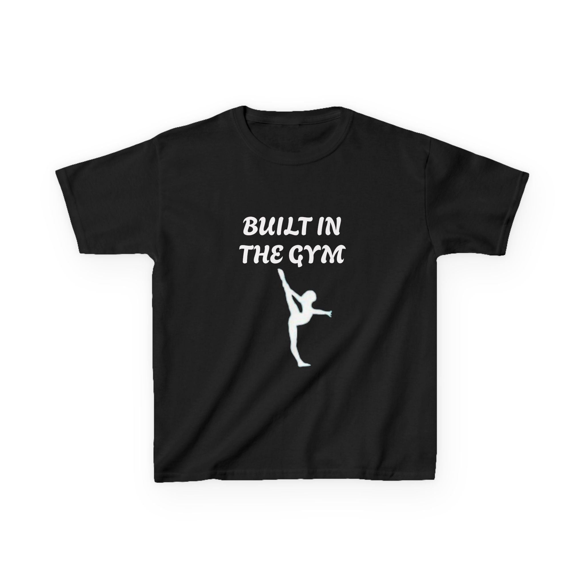 Kids Tee — "Built in the Gym" Gymnastics Shirt
