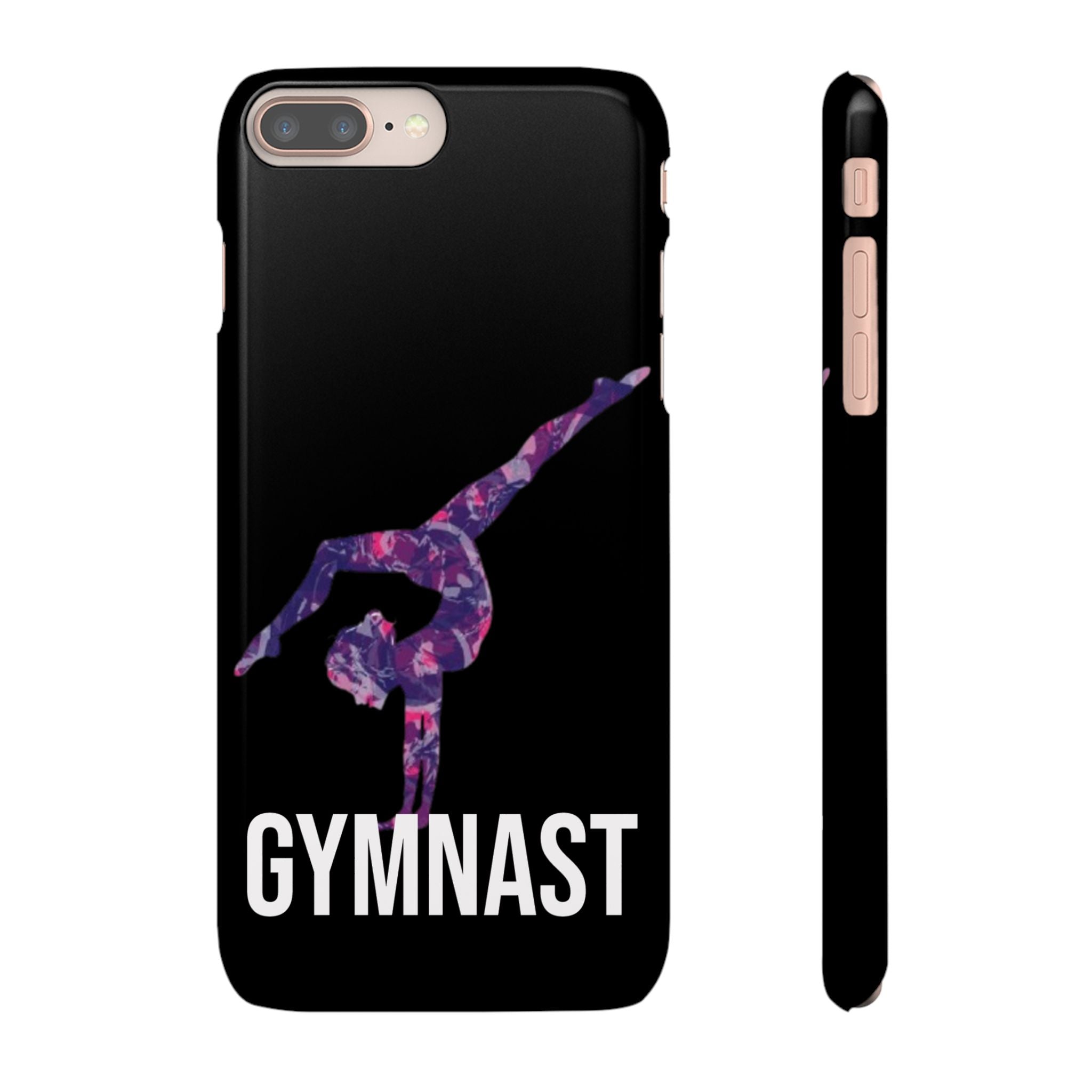 Gymnast Phone Case — Purple Galaxy Gymnastics Snap Case