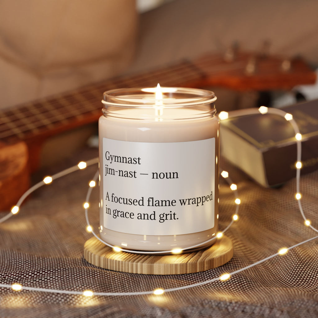 Gymnast Definition Scented Soy Candle — 9oz Inspirational Gift for Gymnasts