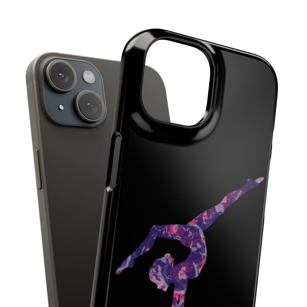 Gymnast Phone Case — Purple Galaxy Gymnastics Snap Case