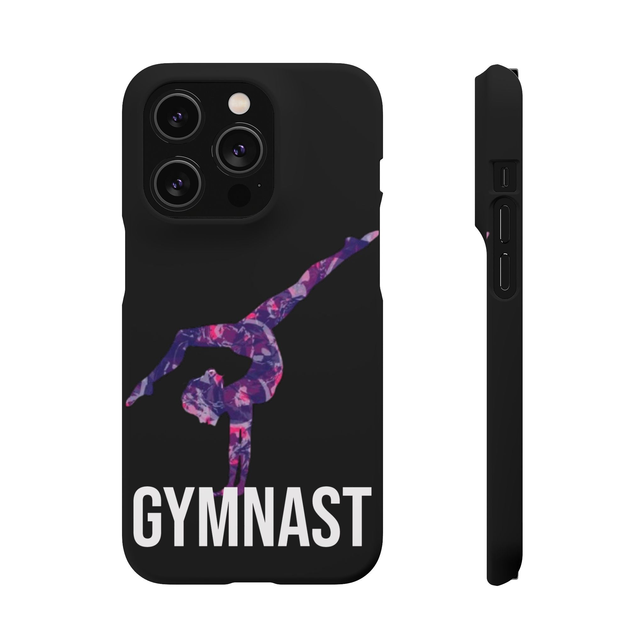 Gymnast Phone Case — Purple Galaxy Gymnastics Snap Case