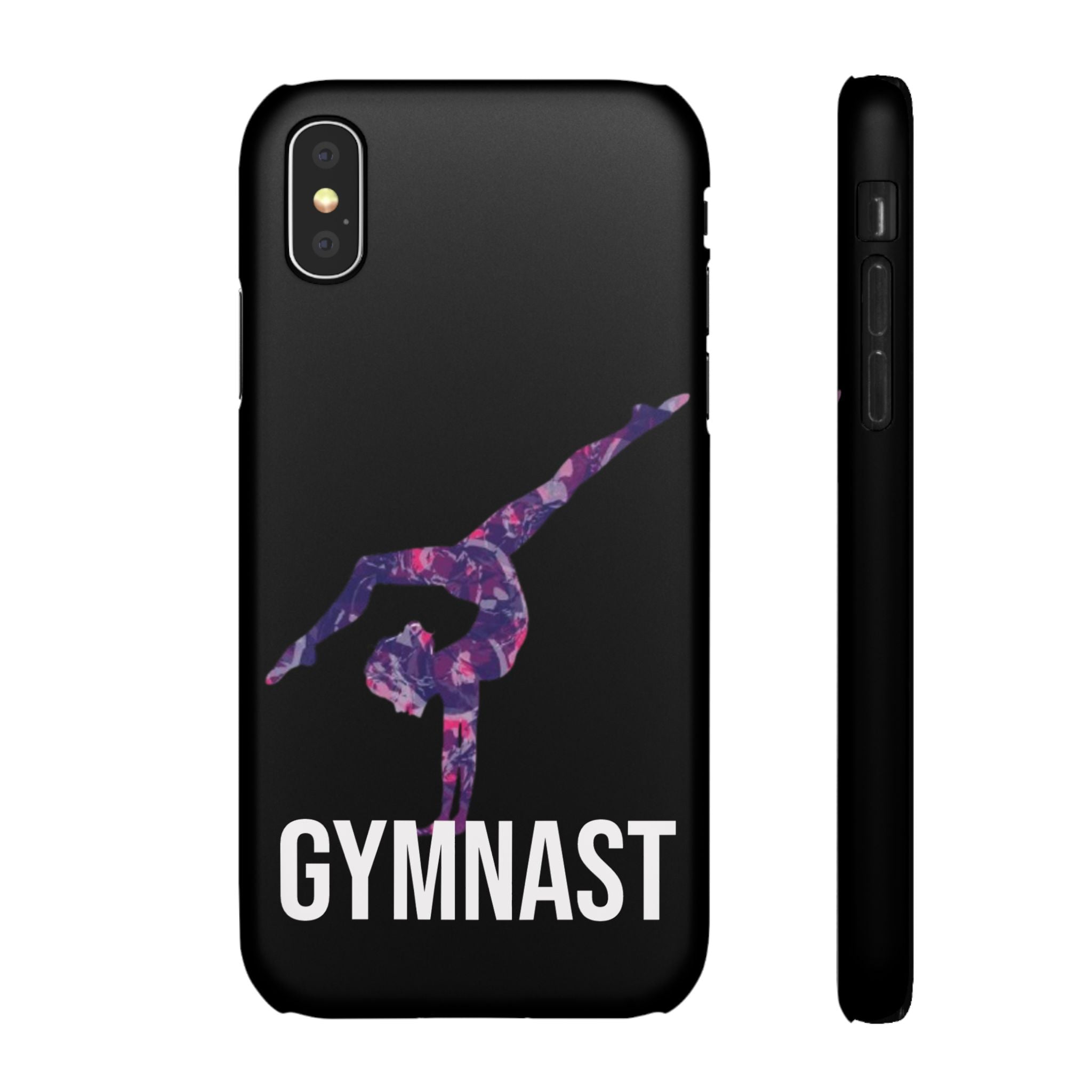 Gymnast Phone Case — Purple Galaxy Gymnastics Snap Case