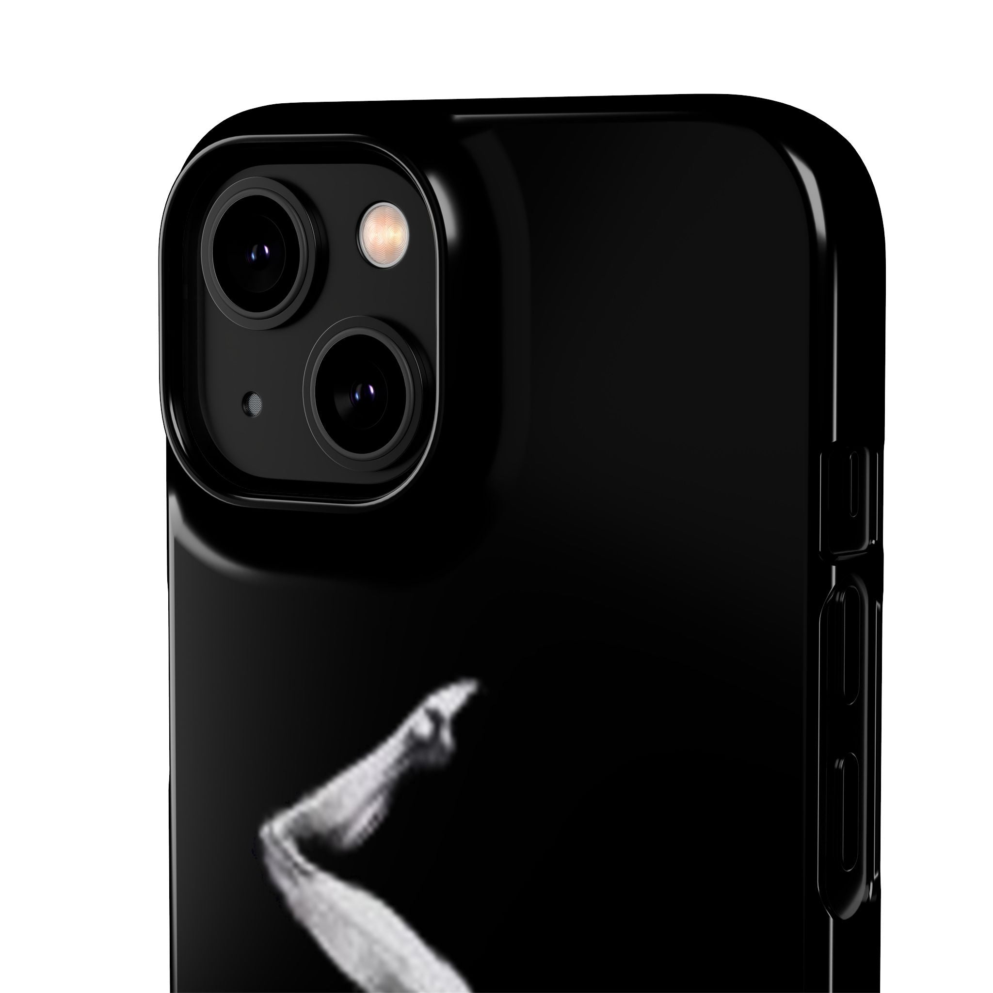 Gymnastics Phone Case — Black Chalk-Style Handstand Design