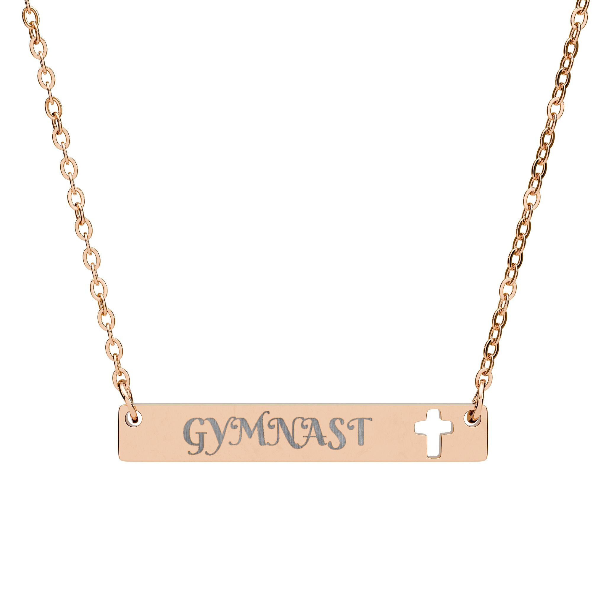 Gymnast Cross Bar Necklace