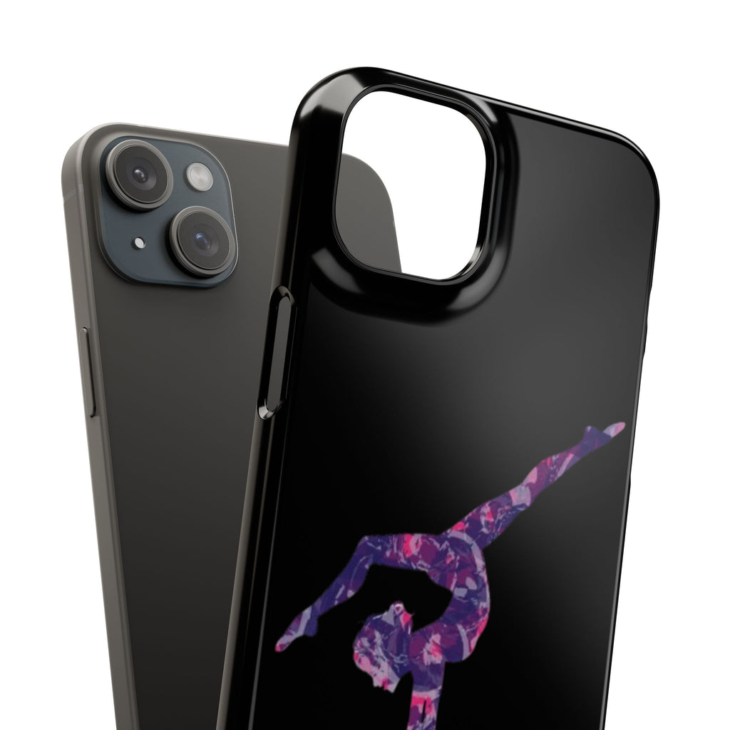 Gymnast Phone Case — Purple Galaxy Gymnastics Snap Case