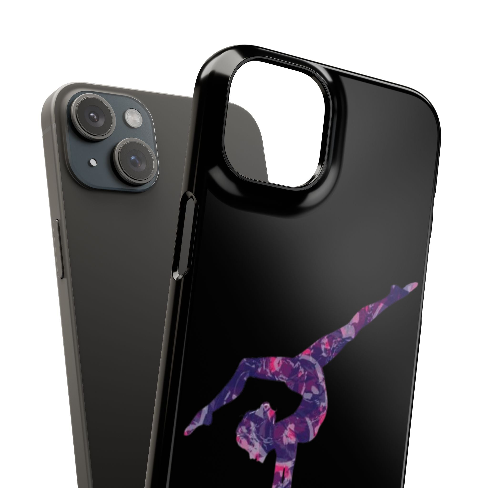 Gymnast Phone Case — Purple Galaxy Gymnastics Snap Case