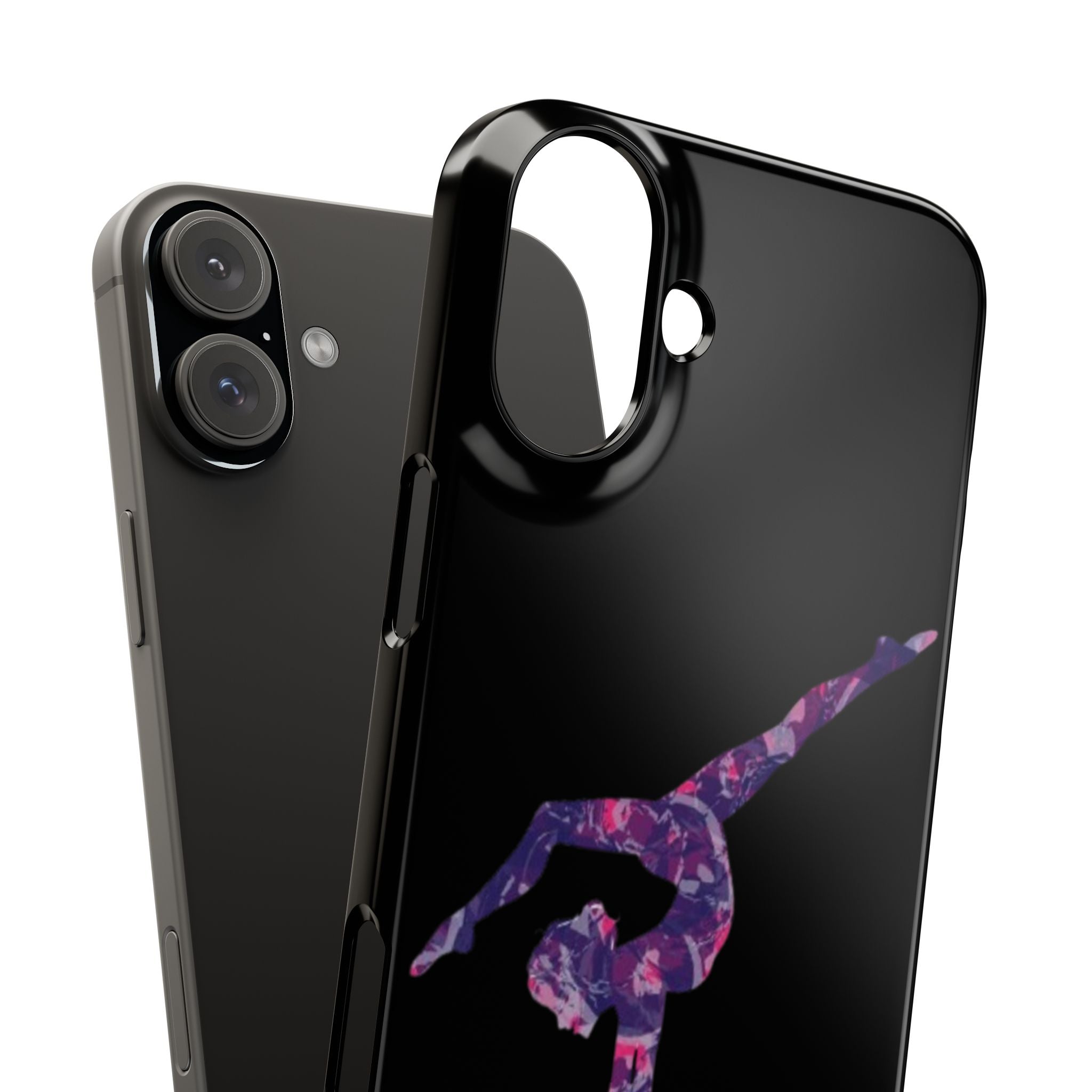 Gymnast Phone Case — Purple Galaxy Gymnastics Snap Case