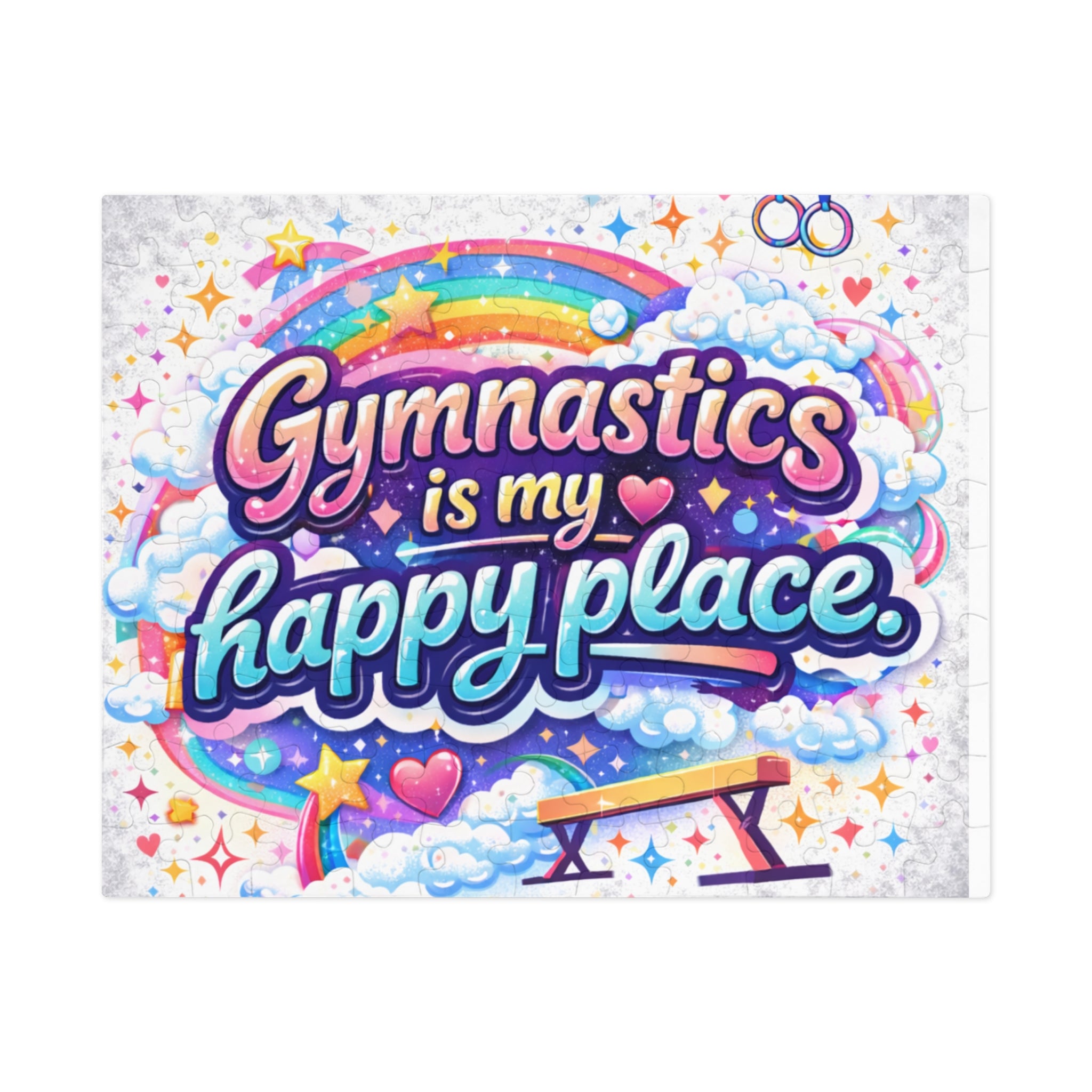Gymnastics Is My Happy Place Jigsaw Puzzle (with Tin)