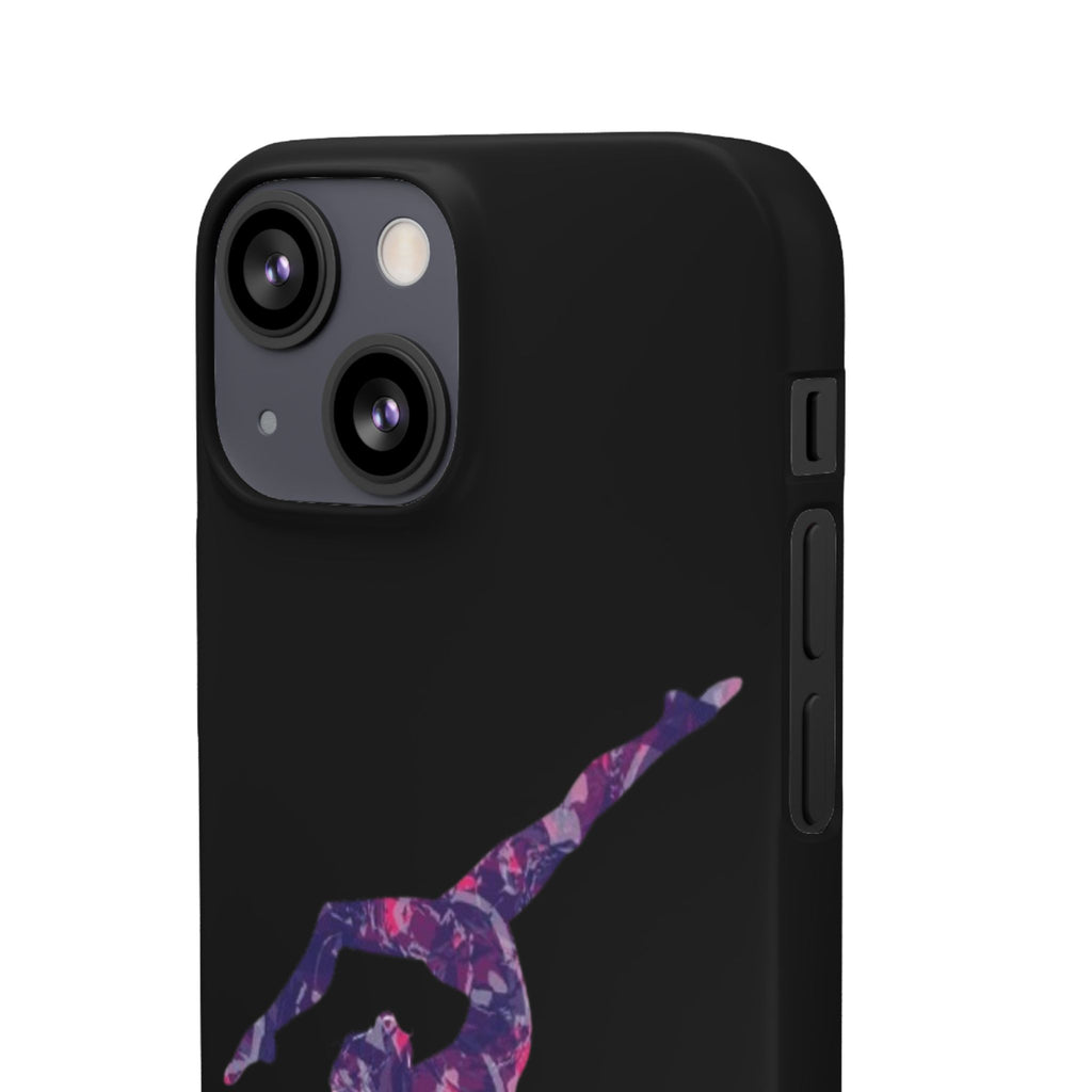 Gymnast Phone Case — Purple Galaxy Gymnastics Snap Case