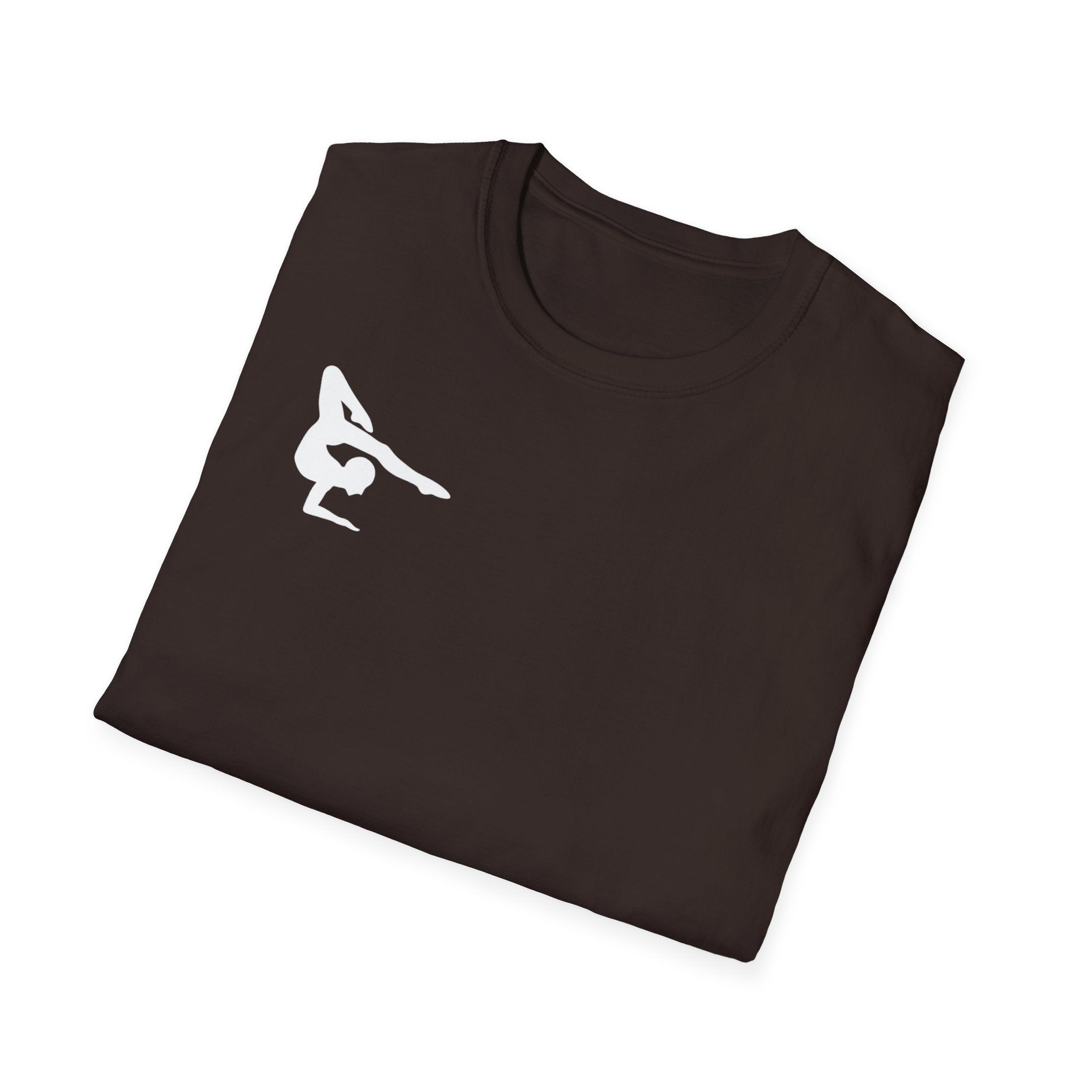 Relentless Gymnastics T-Shirt — Back Silhouette Athletic Tee (Adults)