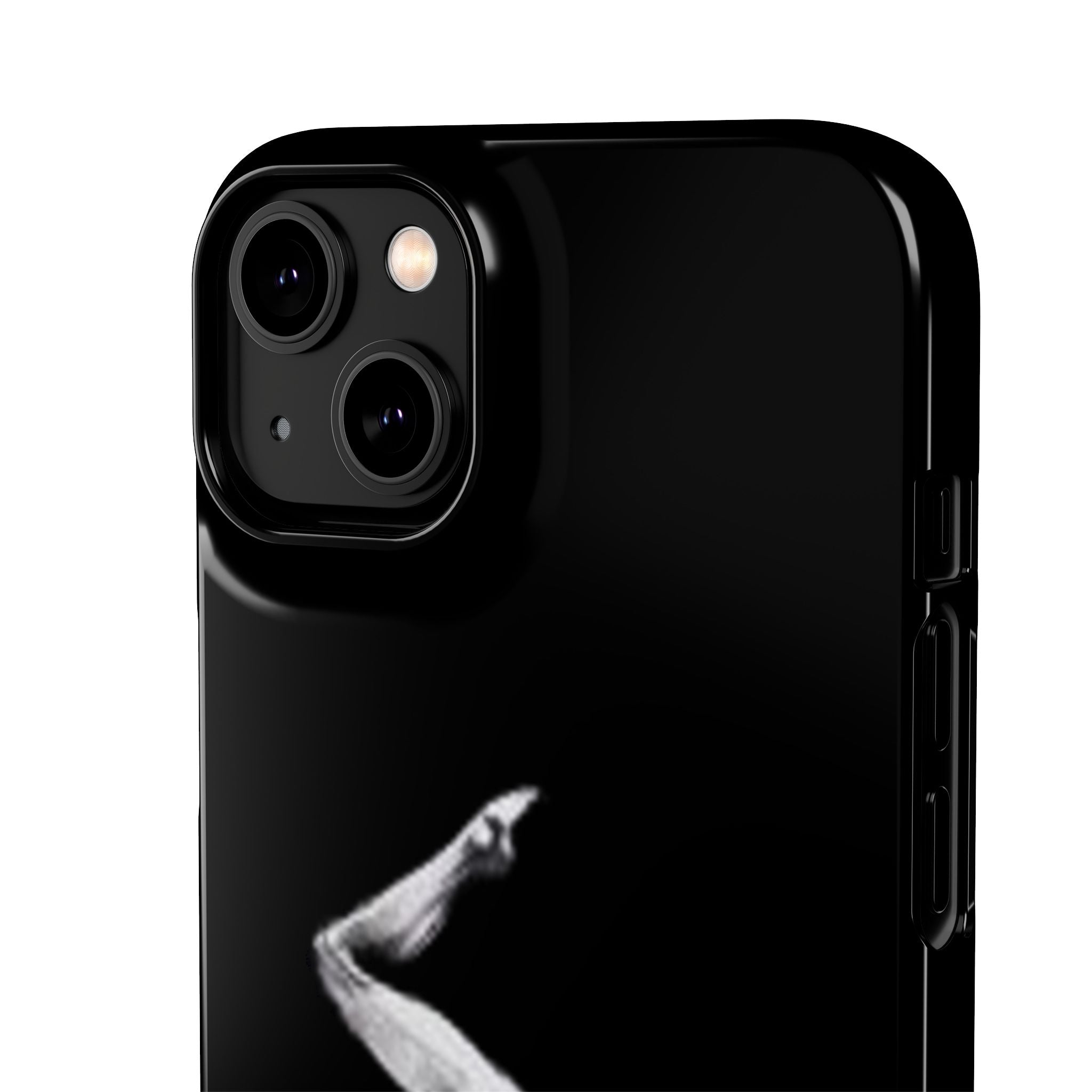 Gymnastics Phone Case — Black Chalk-Style Handstand Design