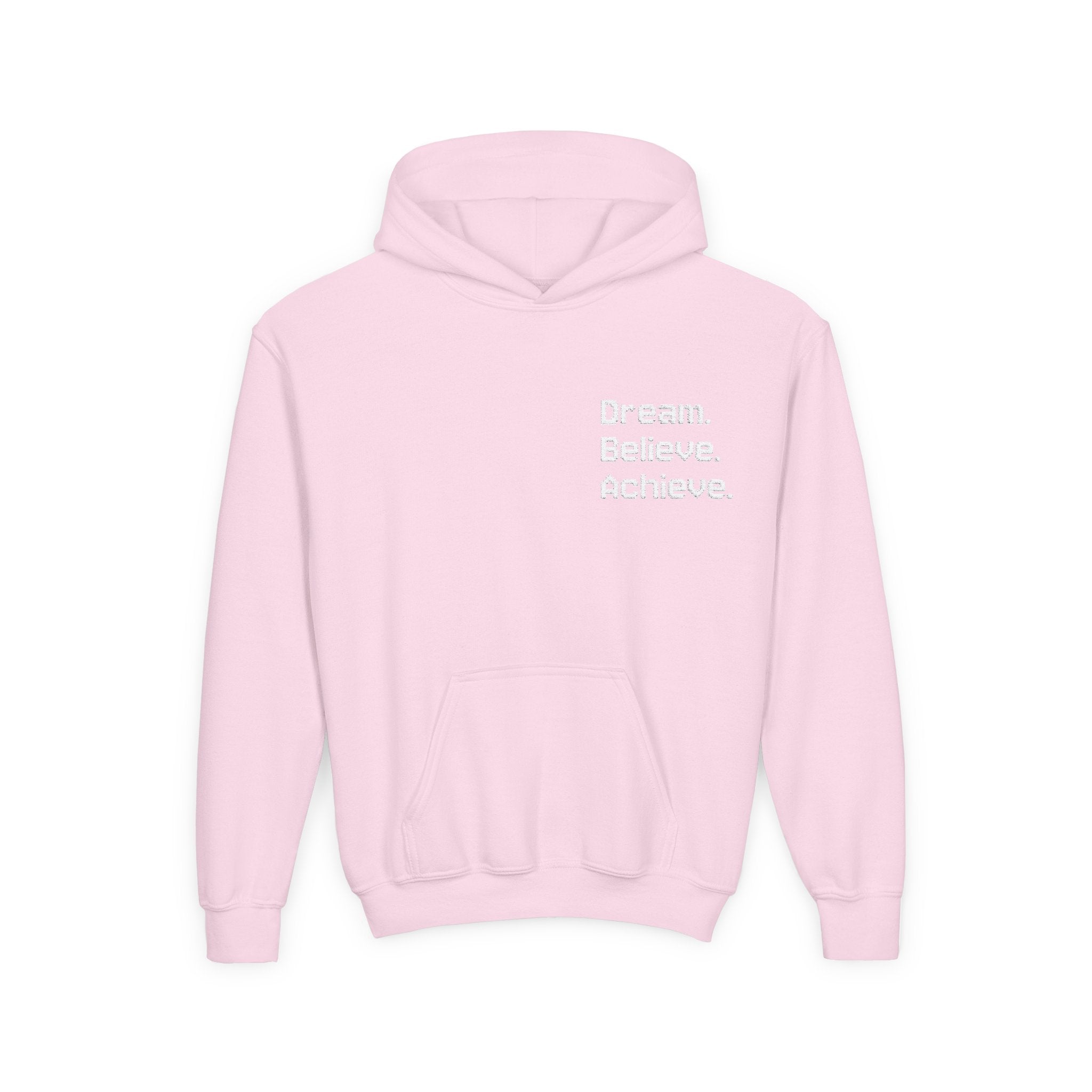 Inspirational Youth Hoodie - Dream Believe Achieve (Kids)