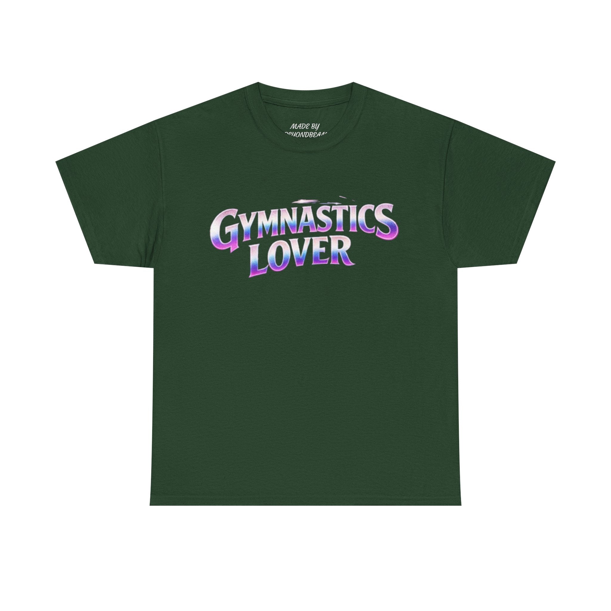 Adults Gymnastics Lover Tee — Retro Iridescent Graphic T-Shirt for Gymnastics Fans