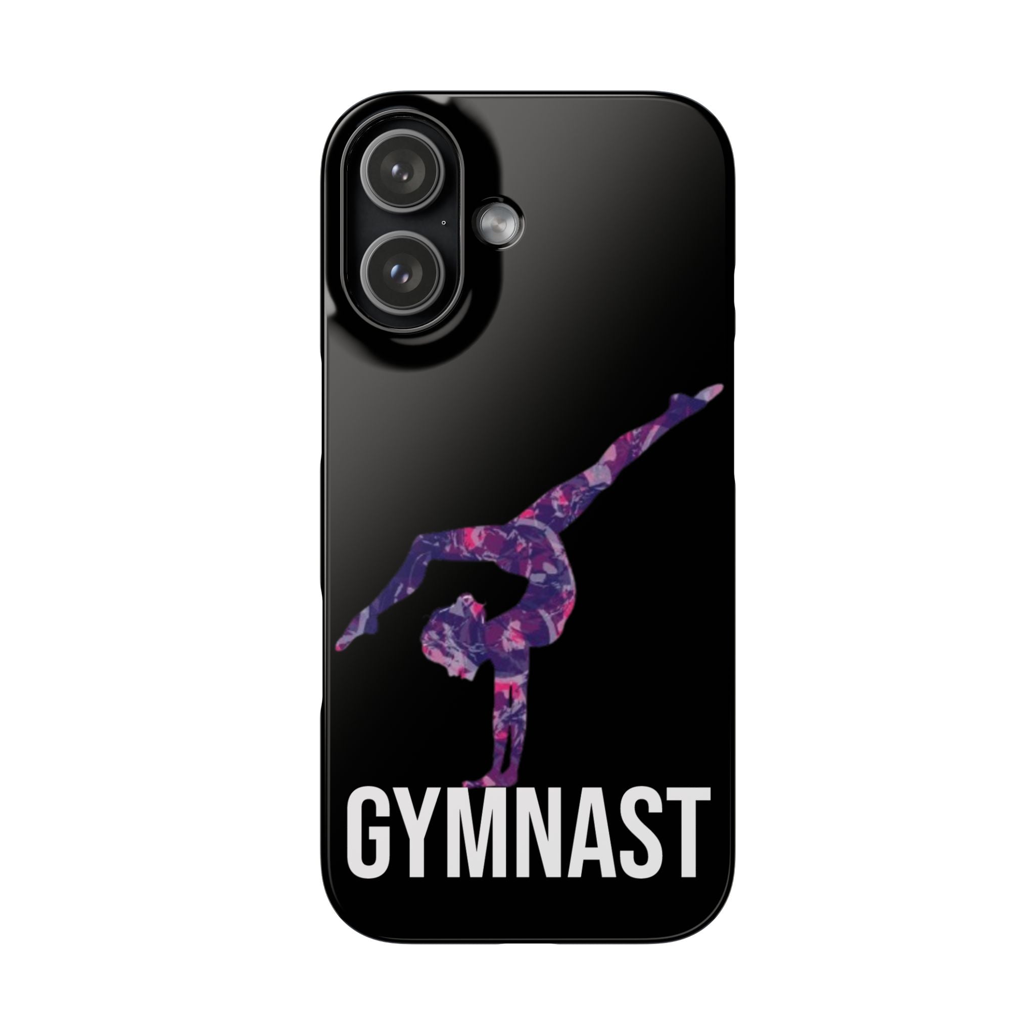 Gymnast Phone Case — Purple Galaxy Gymnastics Snap Case