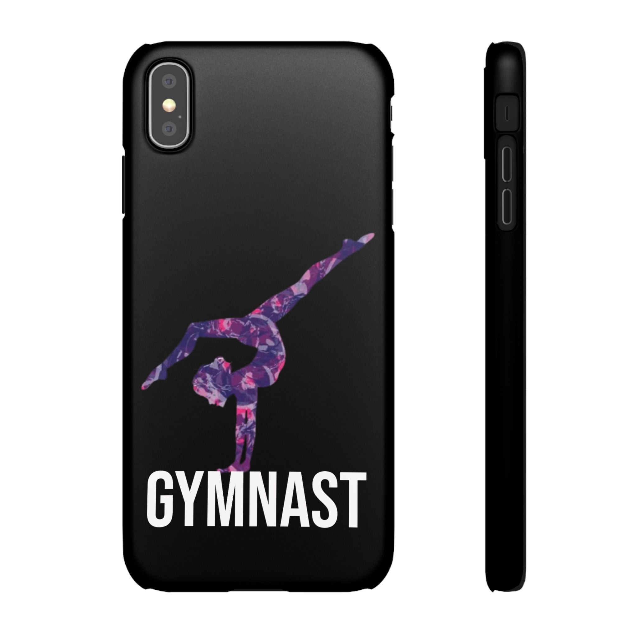 Gymnast Phone Case — Purple Galaxy Gymnastics Snap Case