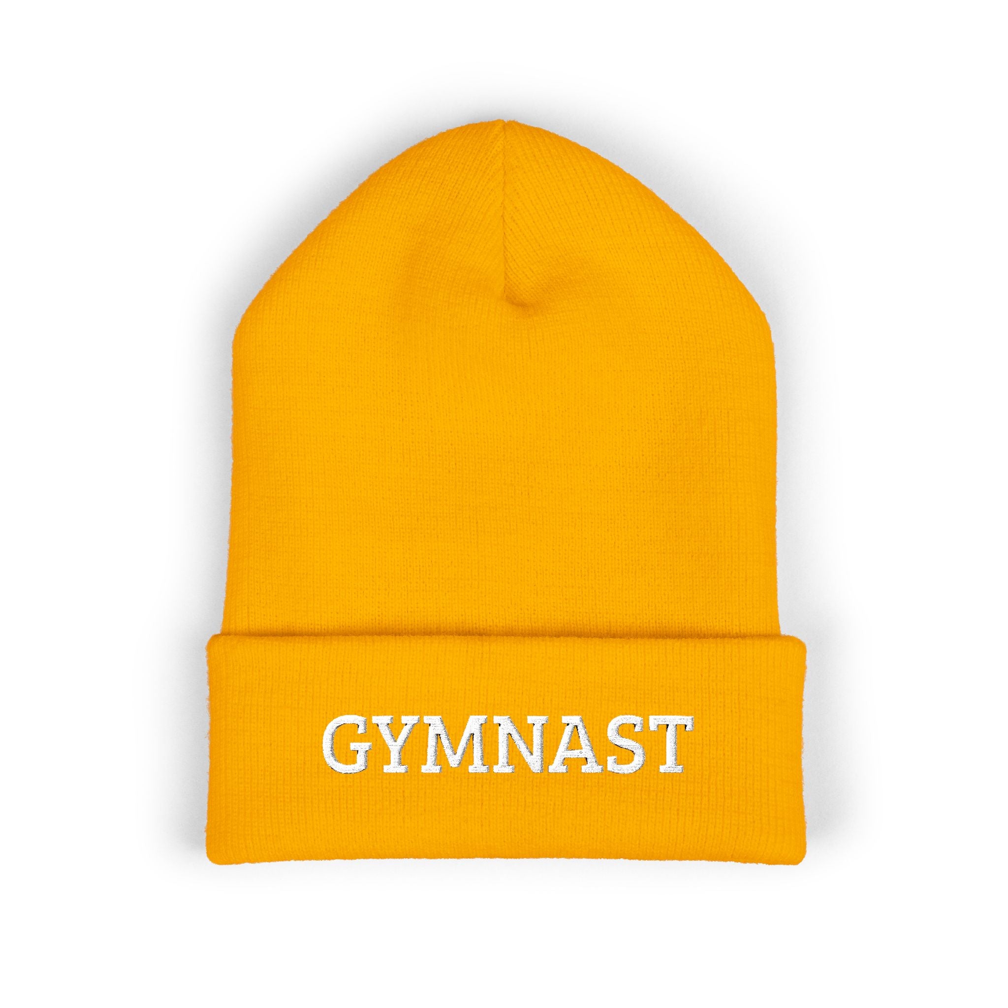Gymnast Embroidered Cuffed Beanie